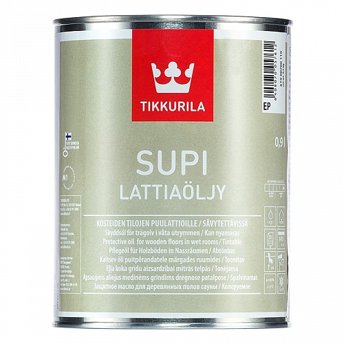 Масло для пола в бане и сауне Tikkurila Supi Lattiaoljy /Тиккурила Супи Латиаолли