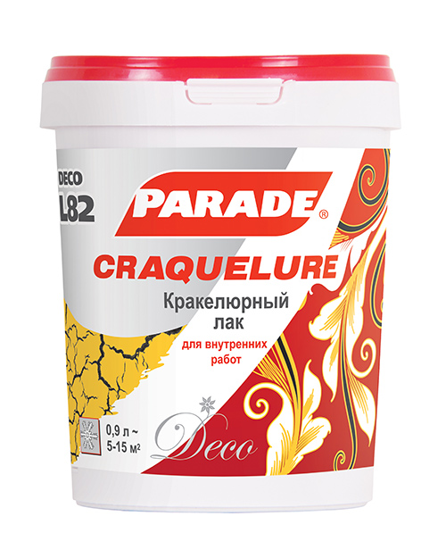 Лак кракелюрный PARADE DECO Craquelure L82 для декоративного эффекта трещин