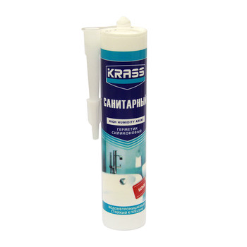 Герметик силиконовый санитарный КРАСС / KRASS Sanitary Silicone Sealant