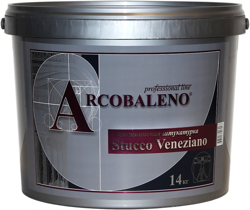 Штукатурка венецианская Arcobaleno Stucco Veneziano / Аркобалено Стукко Венециано для внутренних работ